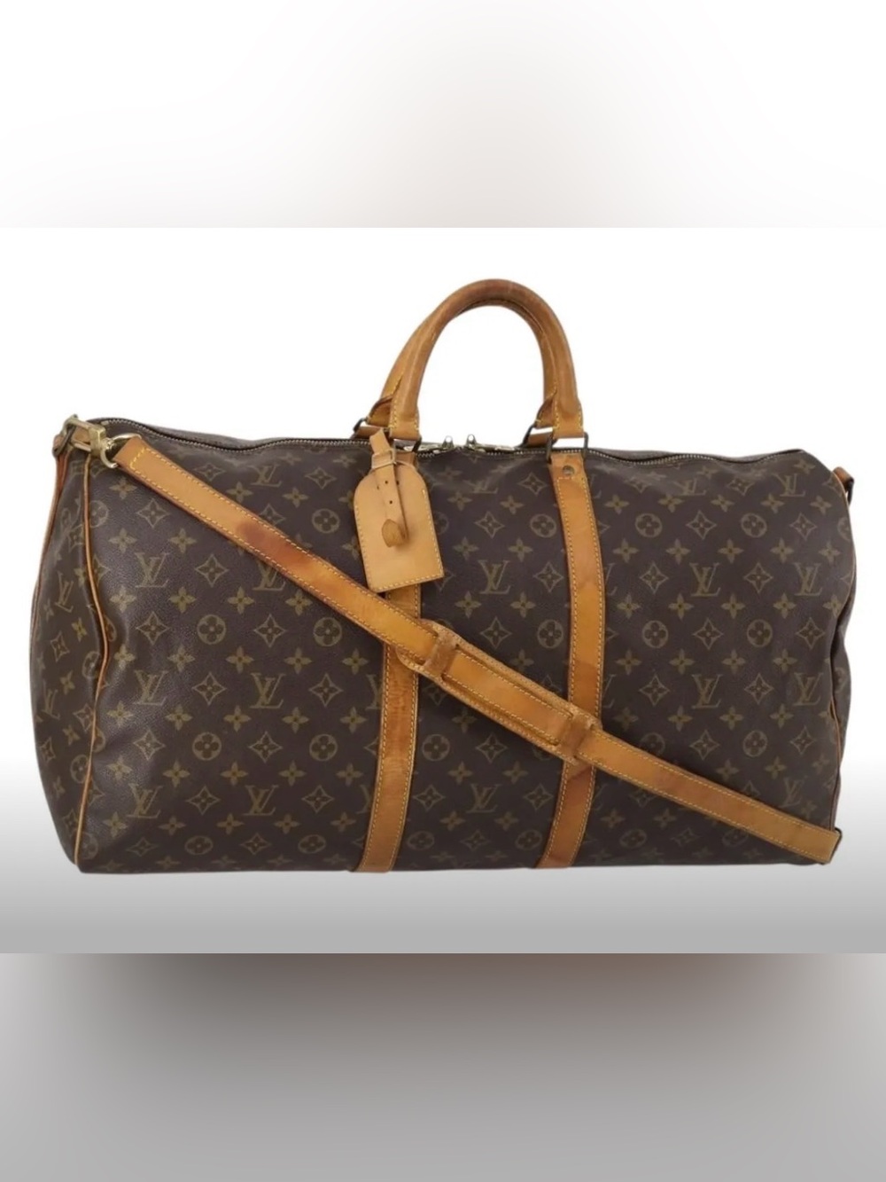 Louis Vuitton Monogram Keepall 55 Duffle Bag
